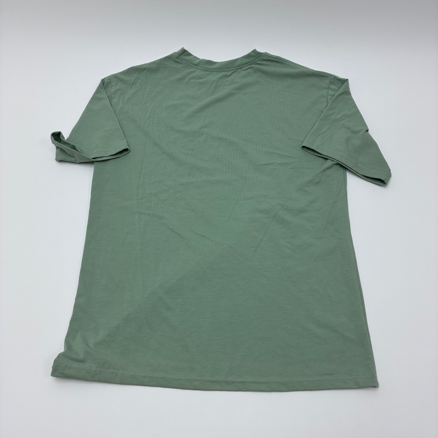 CSDAJIO Tee shirts Women’s Sage Green Crew Neck T-Shirt, Casual Short Sleeve Loose Fit Basic Tee, Soft Cotton Blend Everyday Top